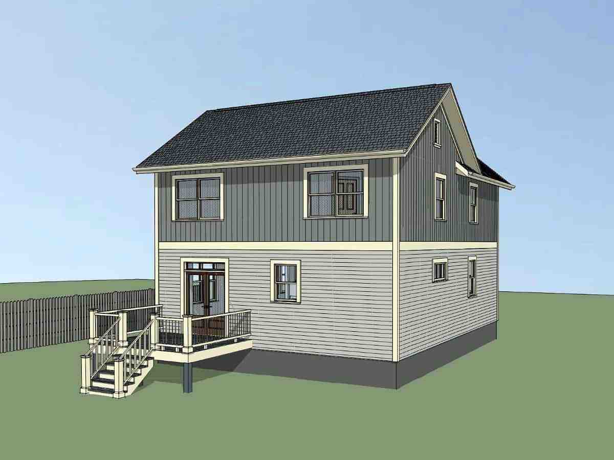 Bungalow, Colonial, Cottage, Traditional House Plan 75574 with 4 Beds, 3 Baths Picture 2
