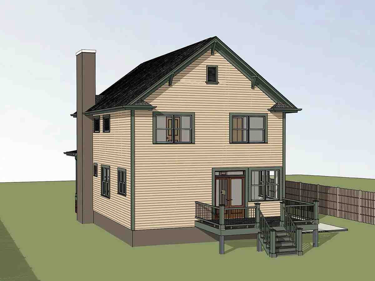 Colonial, Country, Narrow Lot, Southern House Plan 75588 with 3 Beds, 3 Baths Picture 1