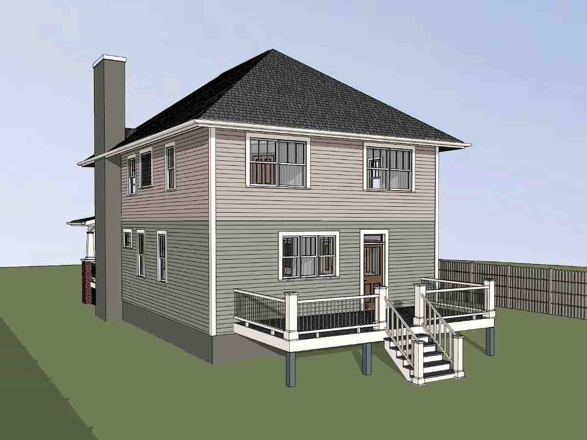 Bungalow, Craftsman, Narrow Lot House Plan 75595 with 3 Beds, 3 Baths Picture 1