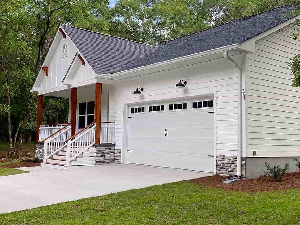 Cottage, Craftsman House Plan 75727 with 3 Beds, 2 Baths, 2 Car Garage Picture 4