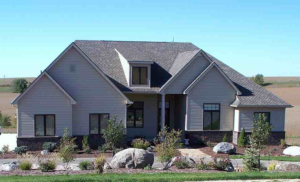 Craftsman, French Country House Plan 75737 with 4 Beds, 4 Baths, 3 Car Garage Picture 7