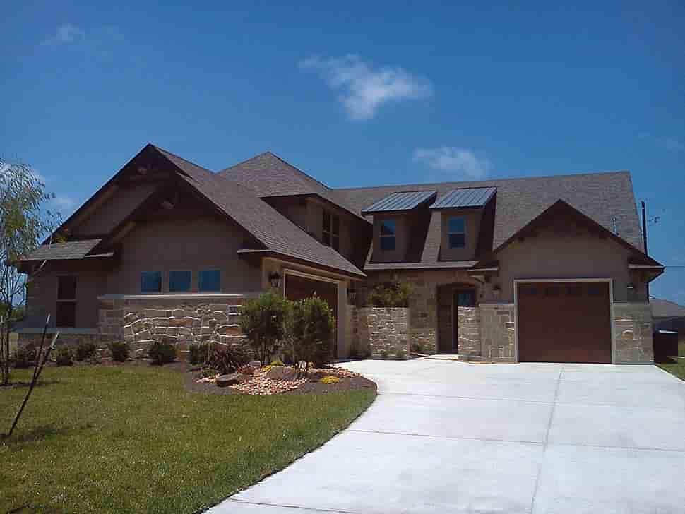 French Country House Plan 75764 with 2 Beds, 3 Baths, 3 Car Garage Picture 3