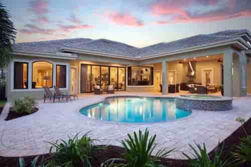 Mediterranean House Plan 75909 with 4 Beds, 5 Baths, 3 Car Garage Picture 2