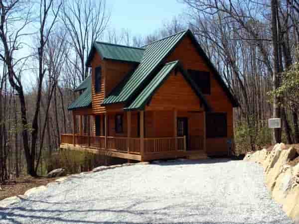 Cabin, Contemporary, Country House Plan 76001 with 2 Beds, 2 Baths Picture 11