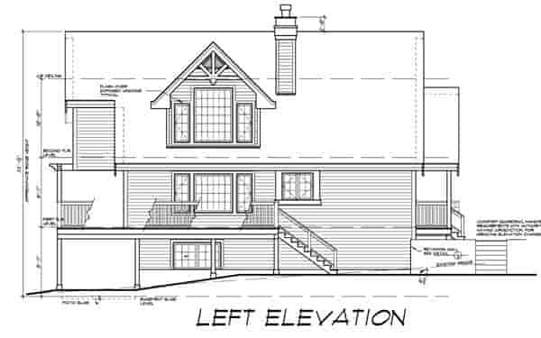 Cabin, Cottage House Plan 76016 with 3 Beds, 2 Baths Picture 1