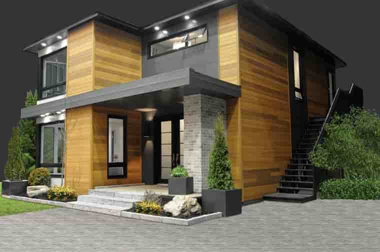 Contemporary, Modern House Plan 76317 with 3 Beds, 2 Baths Picture 4