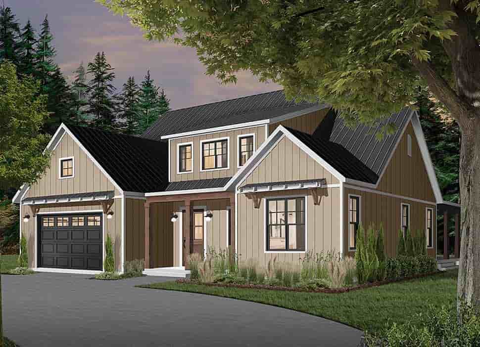 Cape Cod, Country, Craftsman, Farmhouse, Ranch House Plan 76521 with 4 Beds, 4 Baths, 3 Car Garage Picture 1