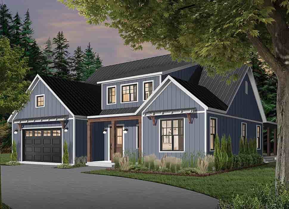 Cape Cod, Country, Craftsman, Farmhouse, Ranch House Plan 76521 with 4 Beds, 4 Baths, 3 Car Garage Picture 3