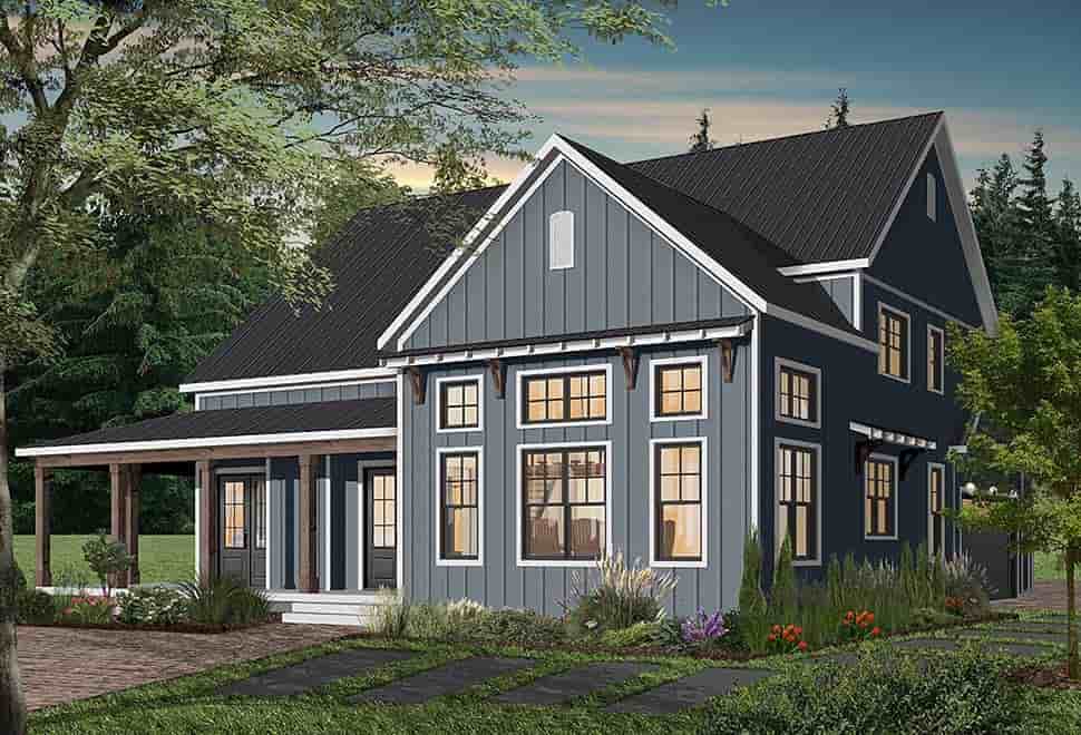 Cape Cod, Country, Craftsman, Farmhouse, Ranch House Plan 76521 with 4 Beds, 4 Baths, 3 Car Garage Picture 4