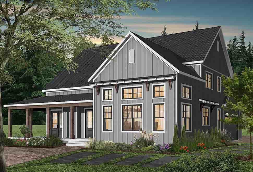 Cape Cod, Country, Craftsman, Farmhouse, Ranch House Plan 76521 with 4 Beds, 4 Baths, 3 Car Garage Picture 6