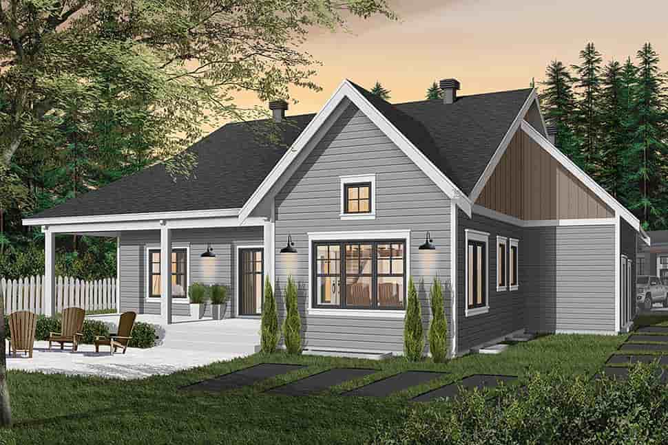 Bungalow House Plan 76524 with 2 Beds, 2 Baths, 2 Car Garage Picture 4