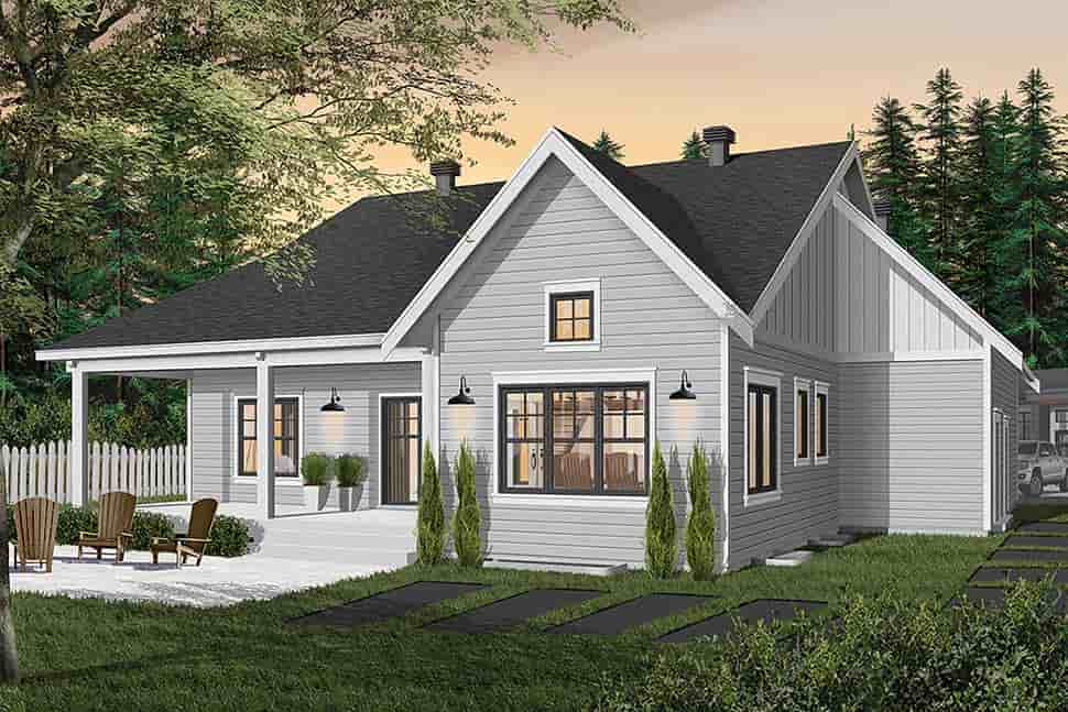 Bungalow House Plan 76524 with 2 Beds, 2 Baths, 2 Car Garage Picture 6