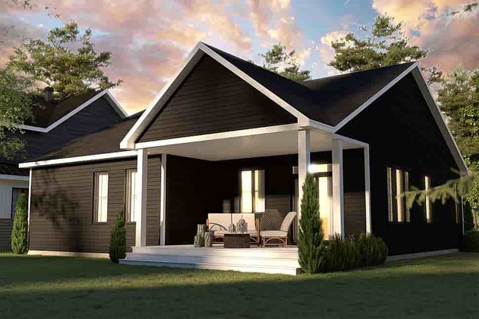 Bungalow, Country, Craftsman, Farmhouse, Ranch House Plan 76568 with 2 Beds, 2 Baths, 1 Car Garage Picture 4