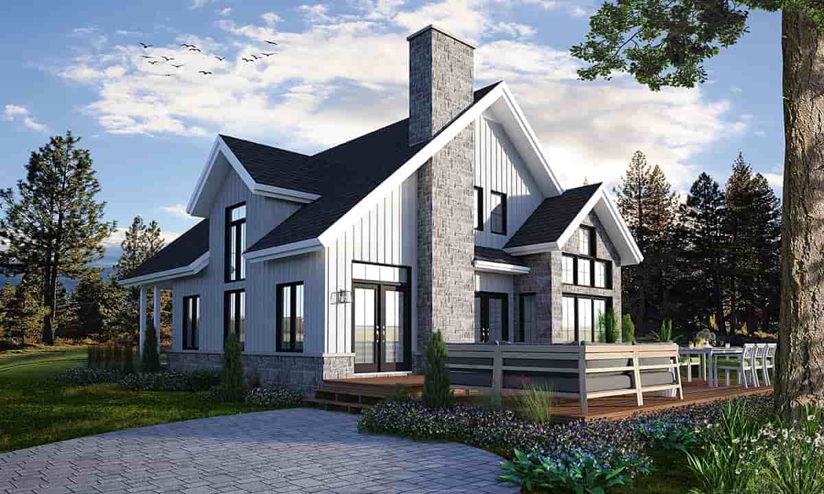 Farmhouse, Traditional House Plan 76578 with 3 Beds, 3 Baths Picture 1