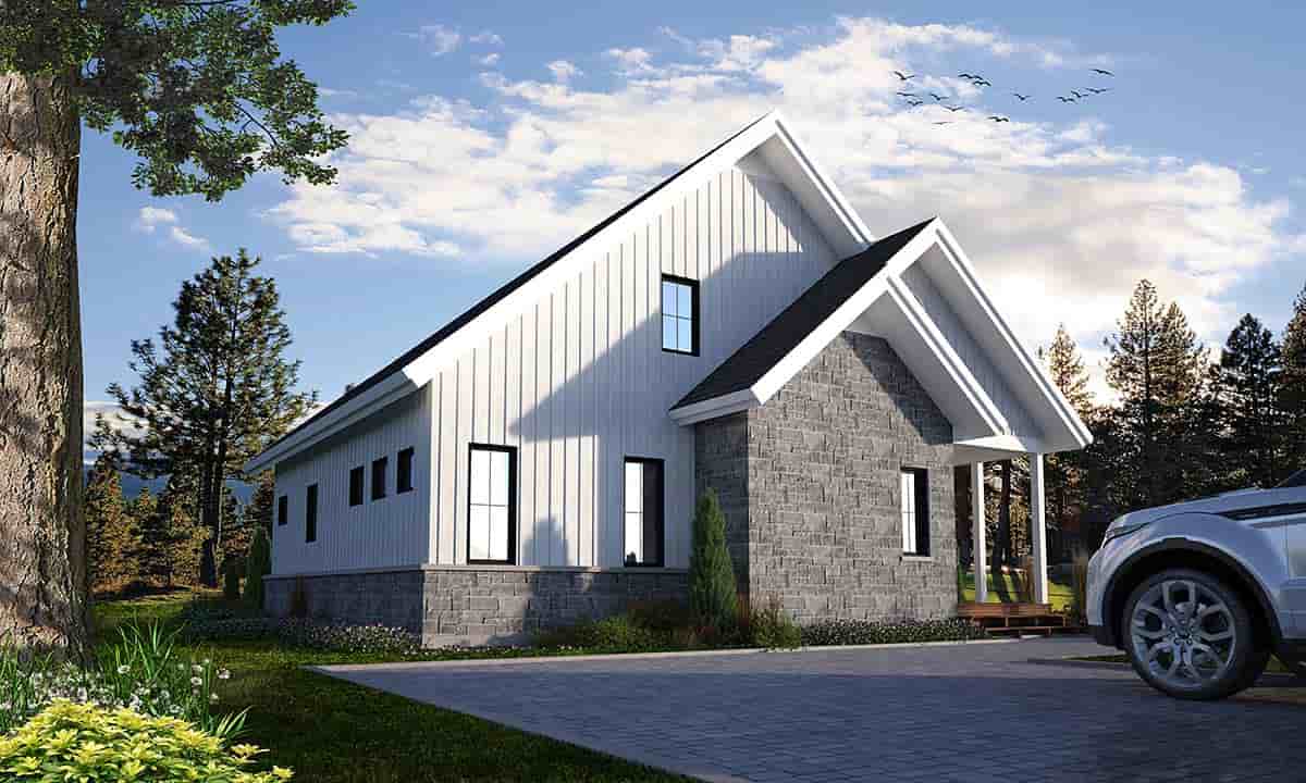 Farmhouse, Traditional House Plan 76578 with 3 Beds, 3 Baths Picture 2