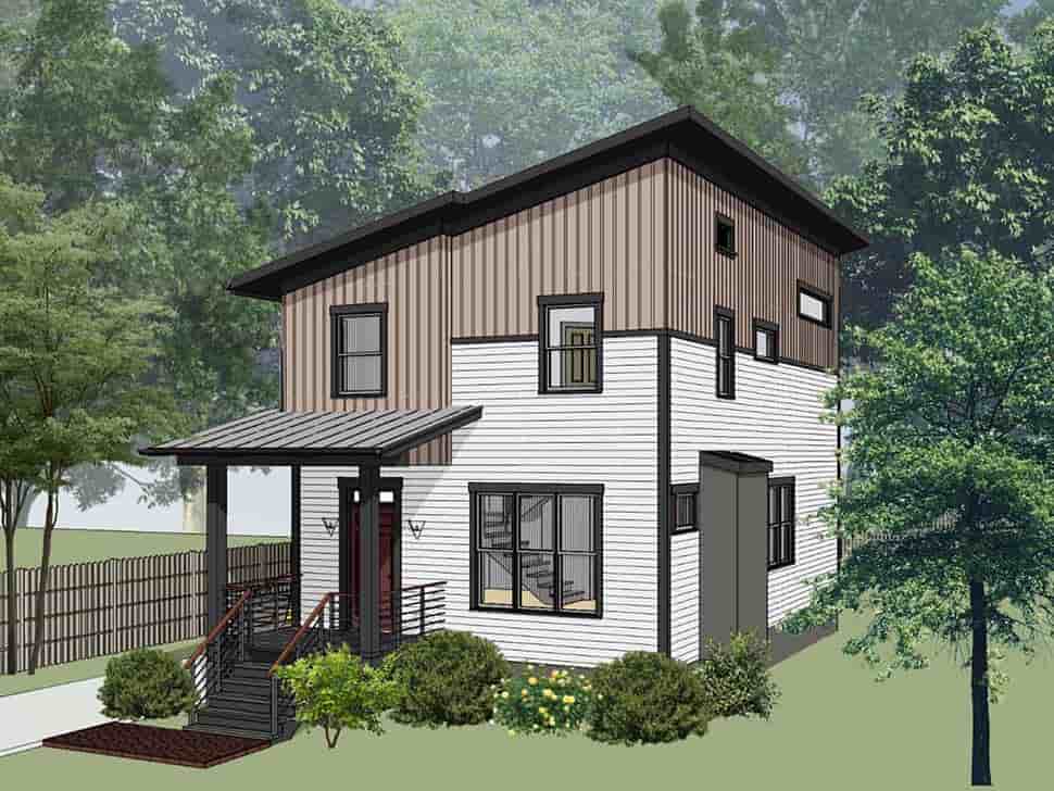 Contemporary House Plan 76614 with 3 Beds, 3 Baths Picture 3