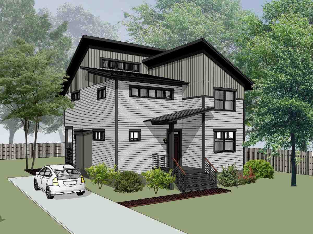 Contemporary, Modern House Plan 76620 with 3 Beds, 3 Baths Picture 2