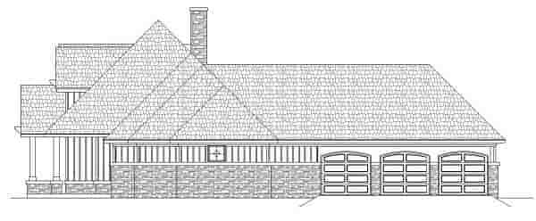 Craftsman, Traditional, Tudor House Plan 76916 with 3 Beds, 2 Baths, 3 Car Garage Picture 3