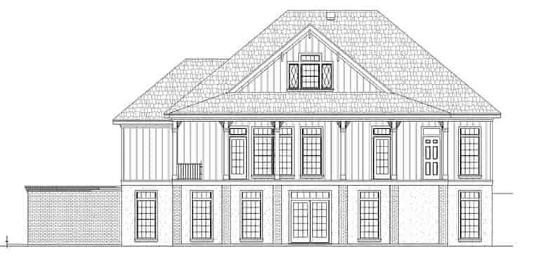 Colonial, Country, Southern House Plan 76925 with 4 Beds, 3 Baths, 2 Car Garage Picture 3