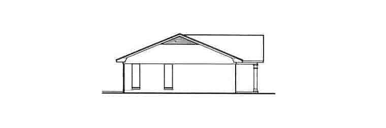 Ranch, Southern, Traditional House Plan 76932 with 3 Beds, 2 Baths, 2 Car Garage Picture 2