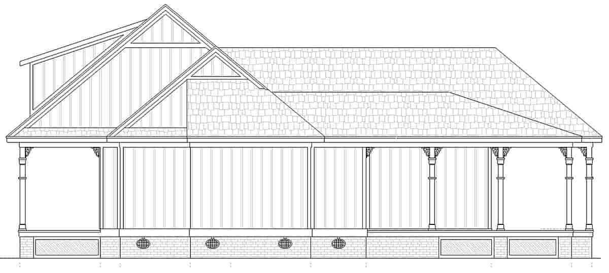 Cottage House Plan 76942 with 1 Beds, 2 Baths Picture 1