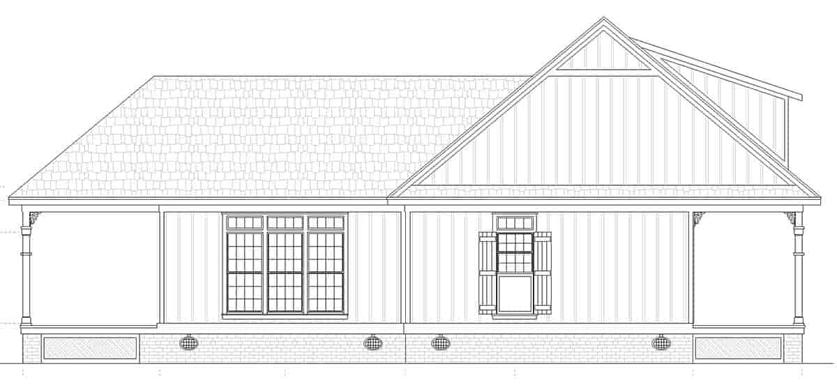 Cottage House Plan 76942 with 1 Beds, 2 Baths Picture 2
