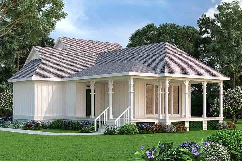 Cottage House Plan 76942 with 1 Beds, 2 Baths Picture 4