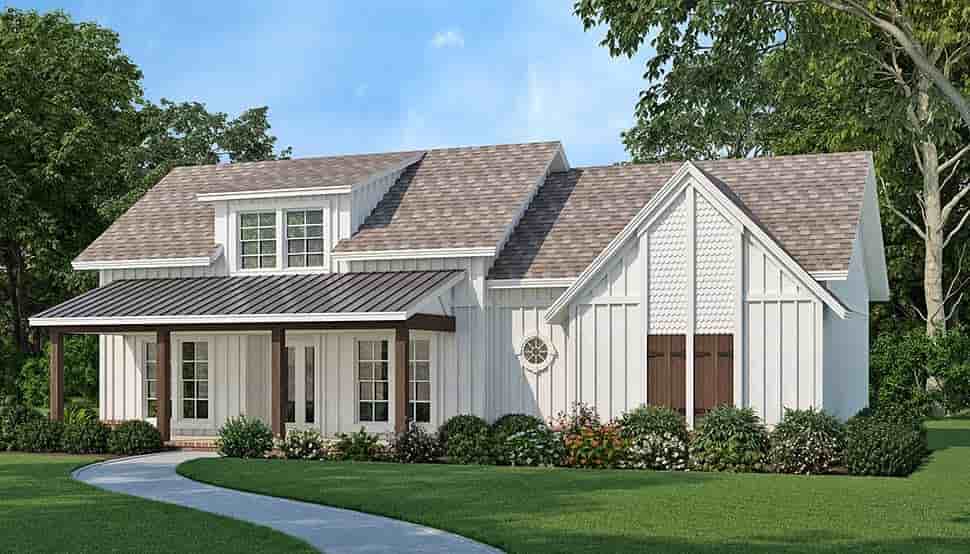 Contemporary, Farmhouse House Plan 76964 with 3 Beds, 2 Baths Picture 4