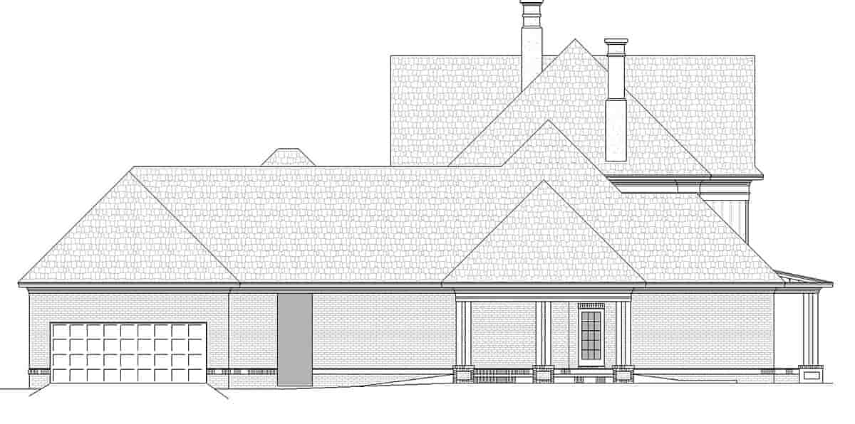 Colonial, Southern, Traditional House Plan 76968 with 4 Beds, 7 Baths, 2 Car Garage Picture 2
