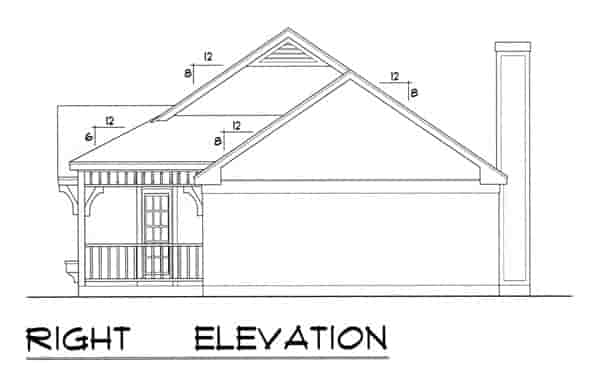 Country, One-Story, Traditional House Plan 77005 with 3 Beds, 2 Baths, 2 Car Garage Picture 2