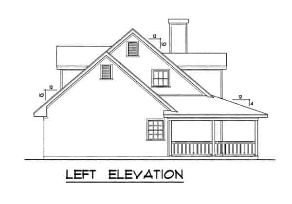 Country House Plan 77080 with 4 Beds, 3 Baths Picture 1
