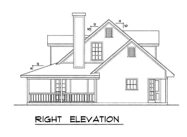 Country House Plan 77080 with 4 Beds, 3 Baths Picture 2