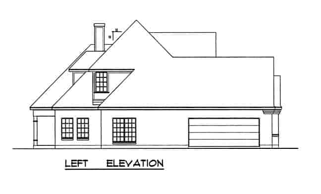 European, Tudor House Plan 77119 with 3 Beds, 3 Baths, 2 Car Garage Picture 1