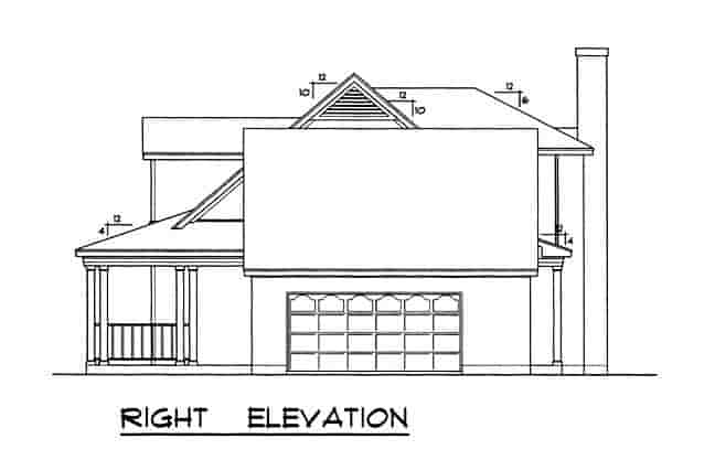 Country House Plan 77120 with 4 Beds, 3 Baths, 2 Car Garage Picture 2