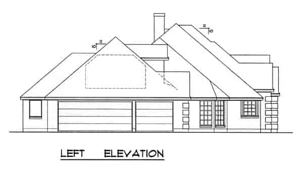 European House Plan 77122 with 4 Beds, 3 Baths, 3 Car Garage Picture 1
