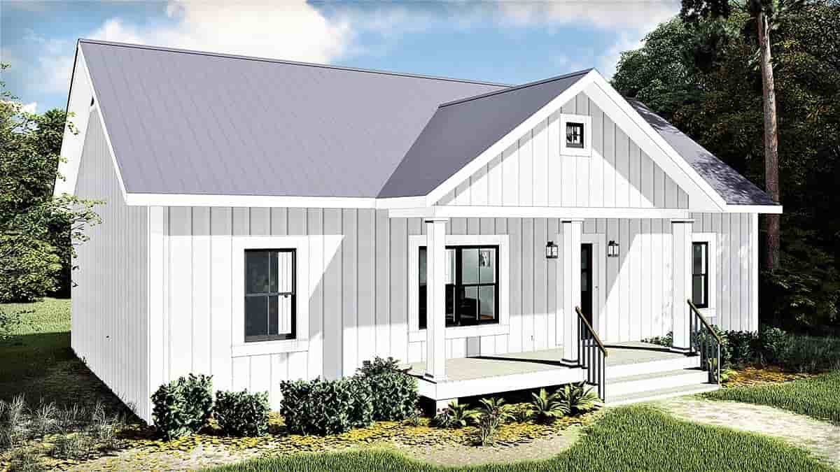 Cottage, Country, Ranch House Plan 77400 with 3 Beds, 2 Baths Picture 2