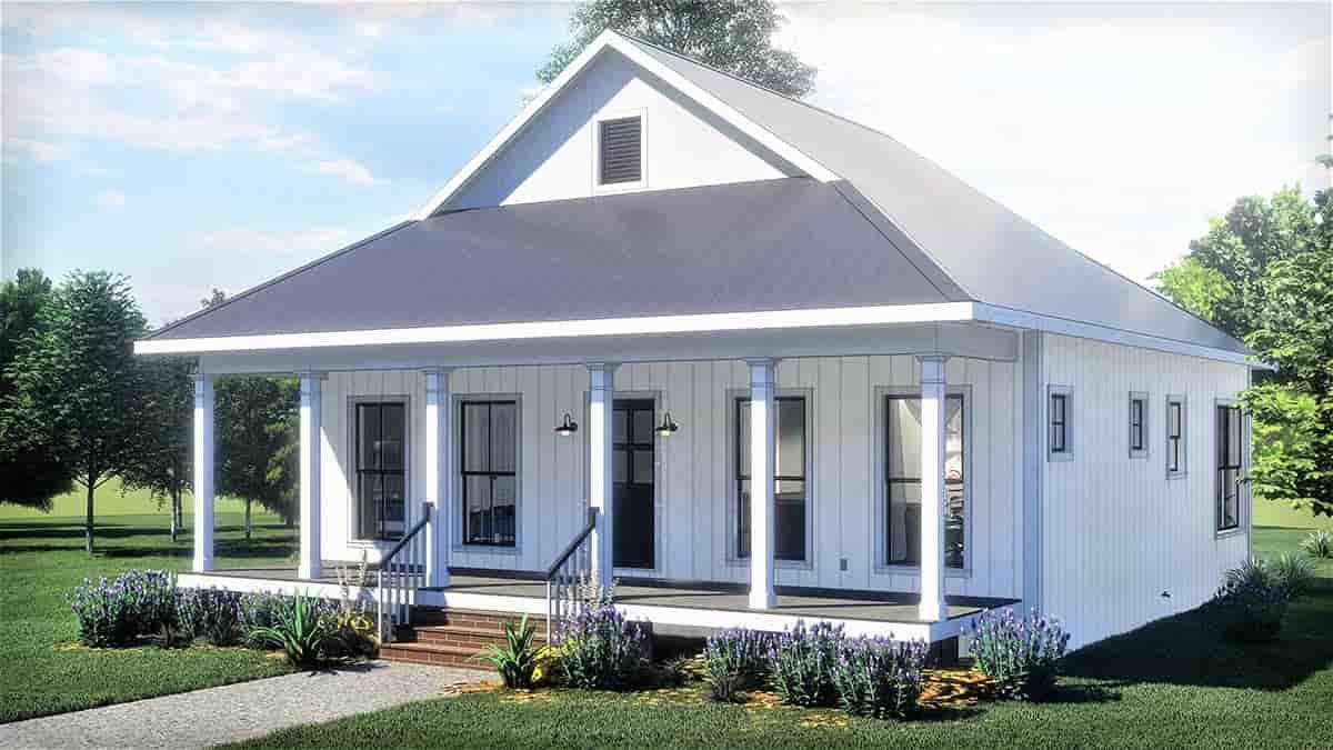 Country, Southern House Plan 77404 with 2 Beds, 1 Baths Picture 1