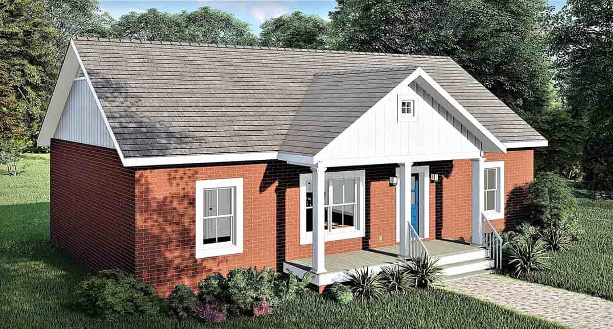 Country, Ranch House Plan 77406 with 3 Beds, 2 Baths Picture 2