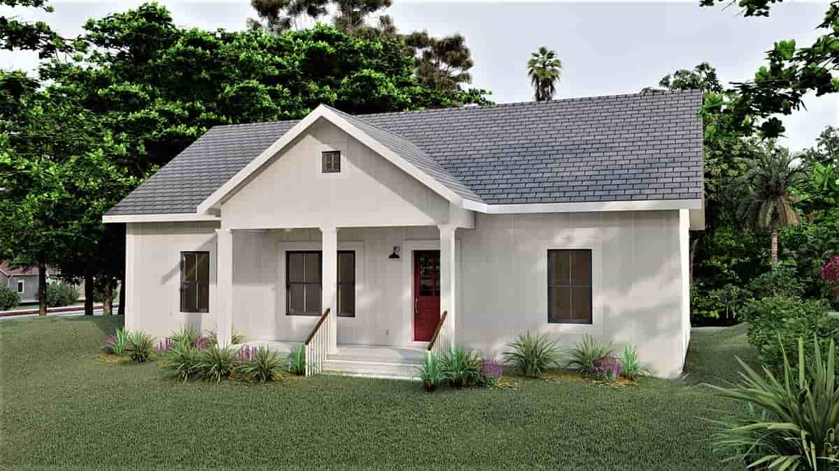 Country, Farmhouse, Ranch House Plan 77411 with 3 Beds, 2 Baths Picture 1