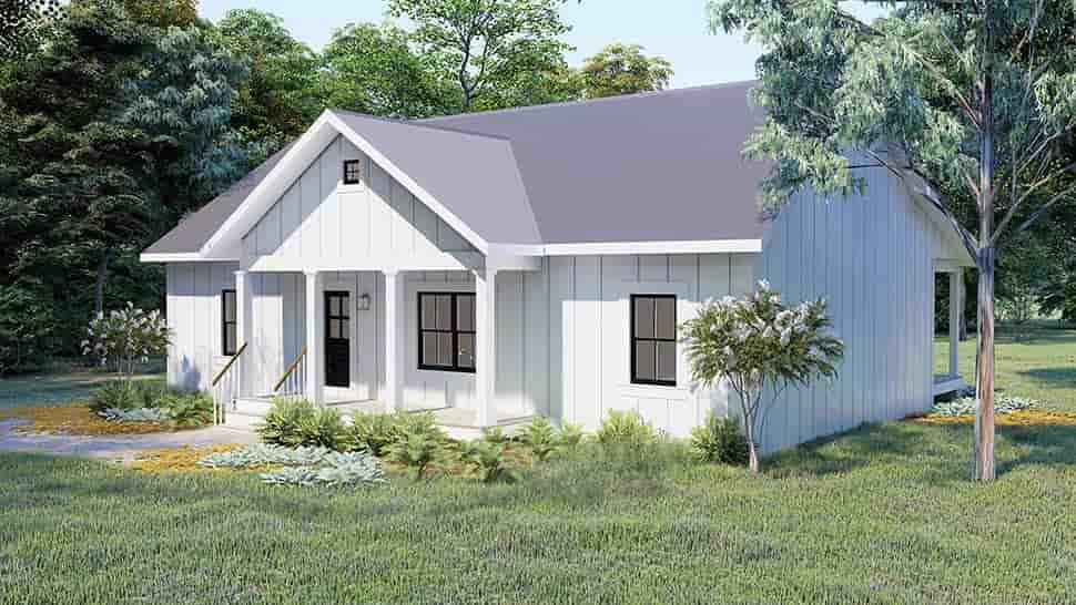 Cottage, Country, Traditional House Plan 77413 with 3 Beds, 2 Baths Picture 3
