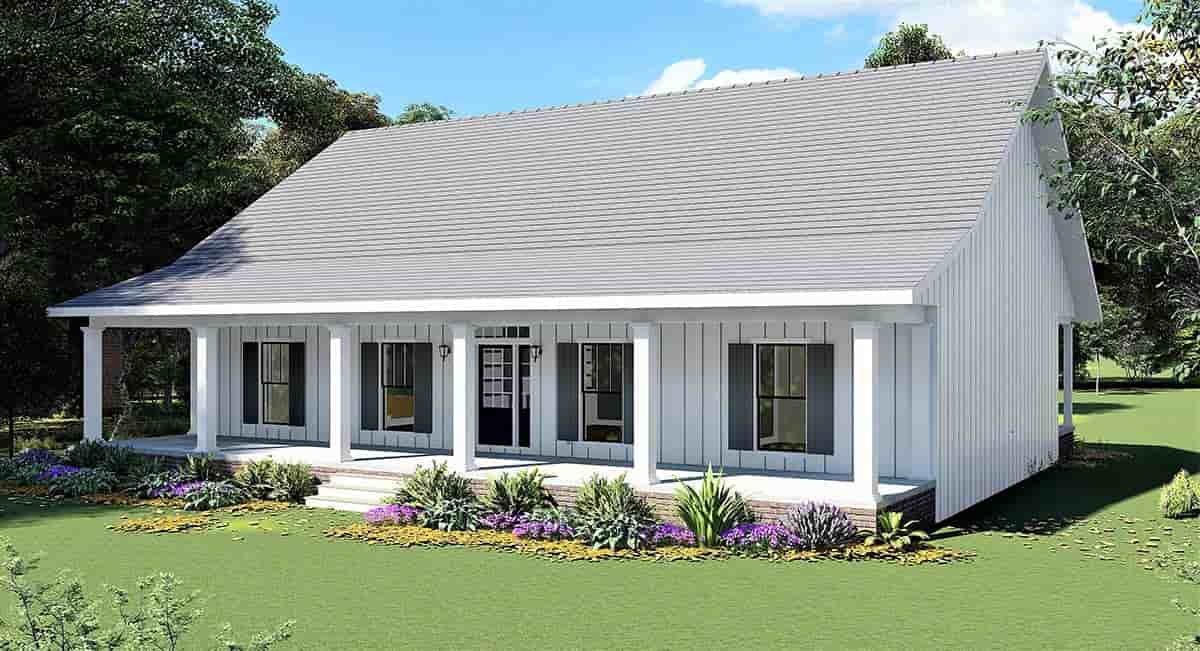 Country, Farmhouse House Plan 77414 with 4 Beds, 3 Baths Picture 1