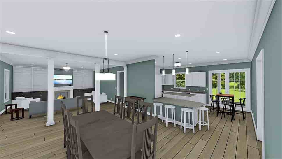Cottage, Country, Traditional House Plan 77418 with 3 Beds, 2 Baths Picture 2