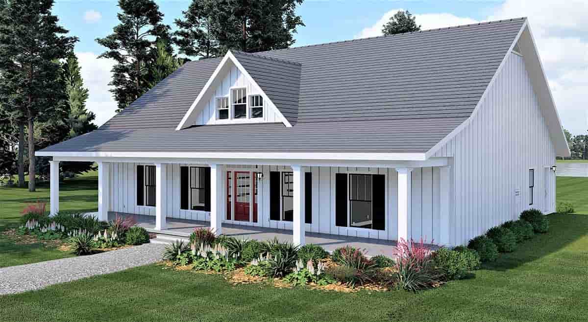 Country, Southern House Plan 77419 with 4 Beds, 3 Baths Picture 1