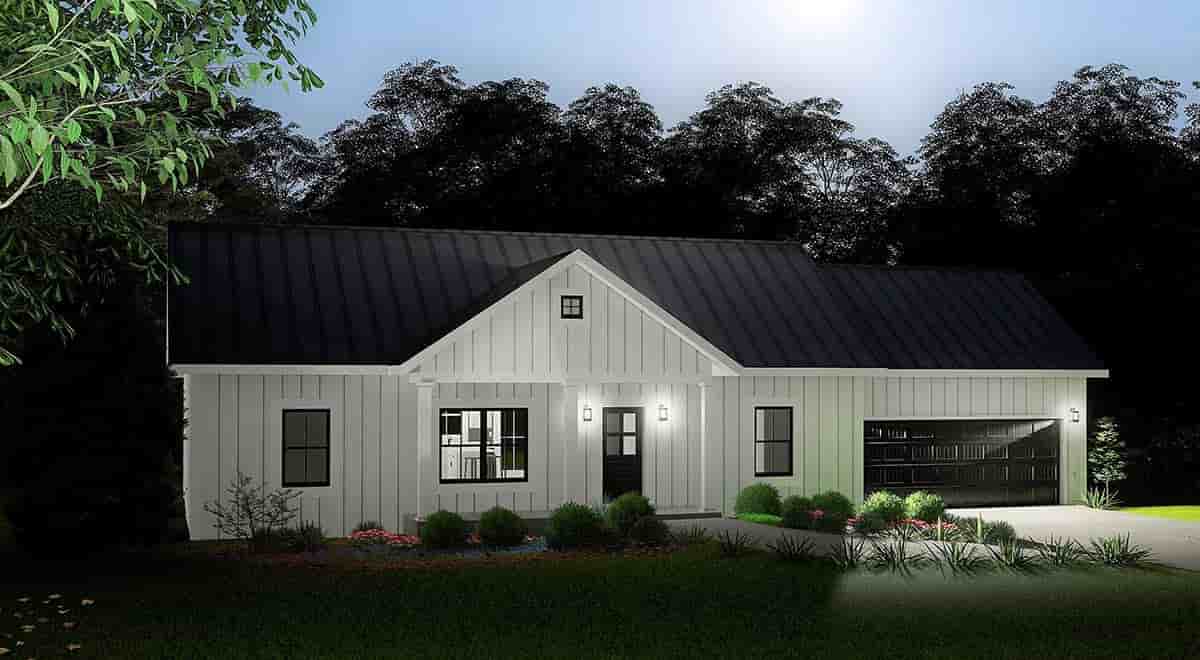 Country, Ranch, Traditional House Plan 77422 with 3 Beds, 2 Baths, 2 Car Garage Picture 1