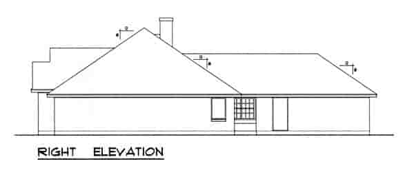 Traditional House Plan 77760 with 3 Beds, 2 Baths, 2 Car Garage Picture 2
