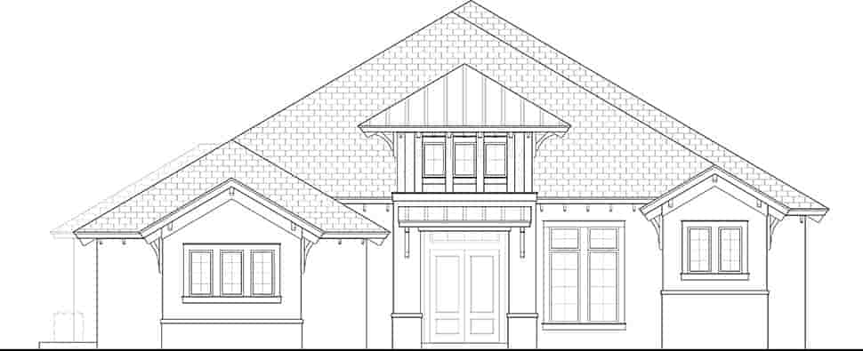 Coastal, Contemporary, Craftsman House Plan 78155 with 4 Beds, 5 Baths, 3 Car Garage Picture 3