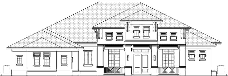 Coastal, Florida House Plan 78164 with 4 Beds, 5 Baths, 3 Car Garage Picture 3