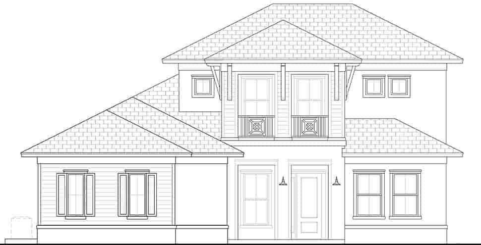 Coastal, Florida House Plan 78171 with 5 Beds, 5 Baths, 3 Car Garage Picture 3