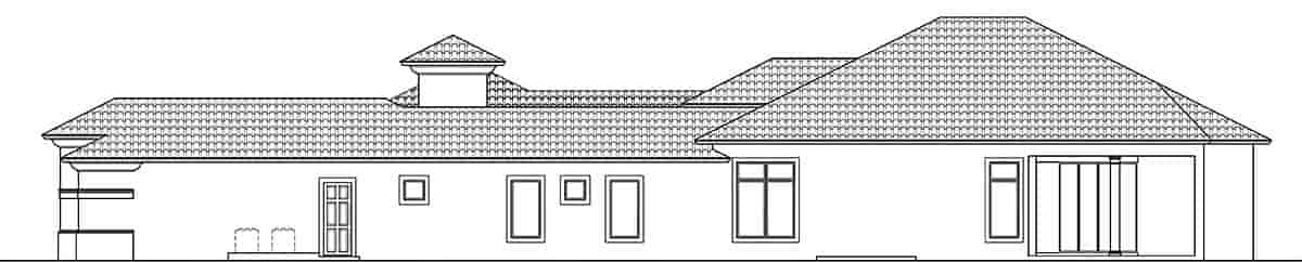 Coastal, Florida, Mediterranean House Plan 78183 with 4 Beds, 5 Baths, 3 Car Garage Picture 1