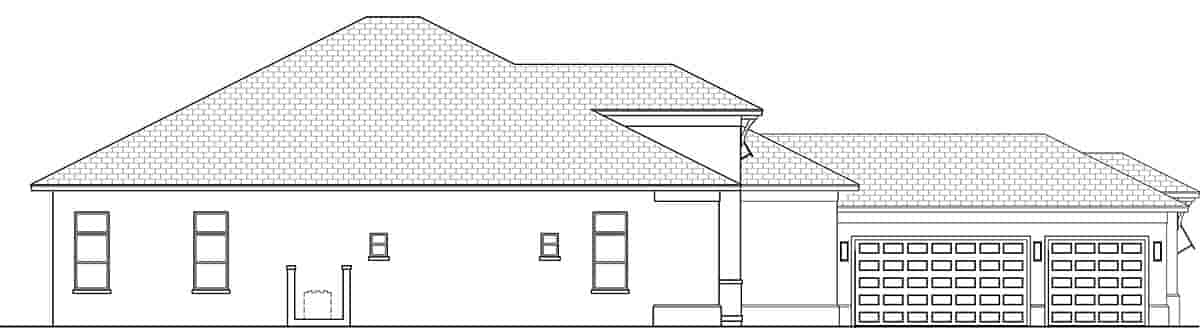 Coastal, Contemporary, Florida, Mediterranean House Plan 78185 with 4 Beds, 5 Baths, 3 Car Garage Picture 2